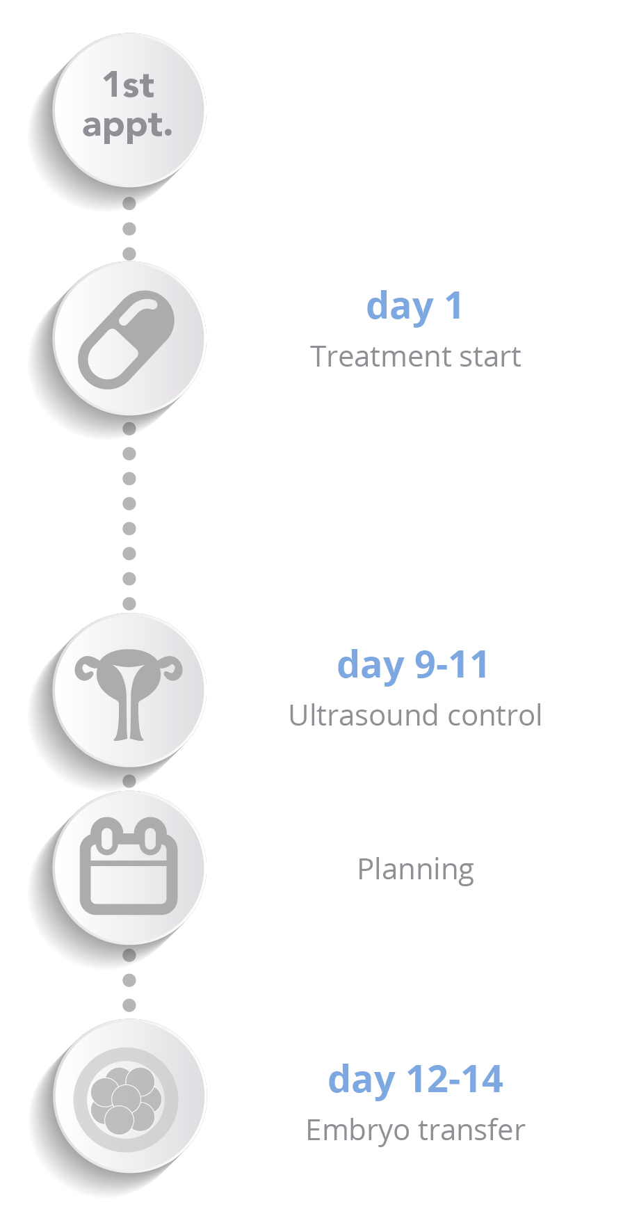 Embryo donation - Vertical schema