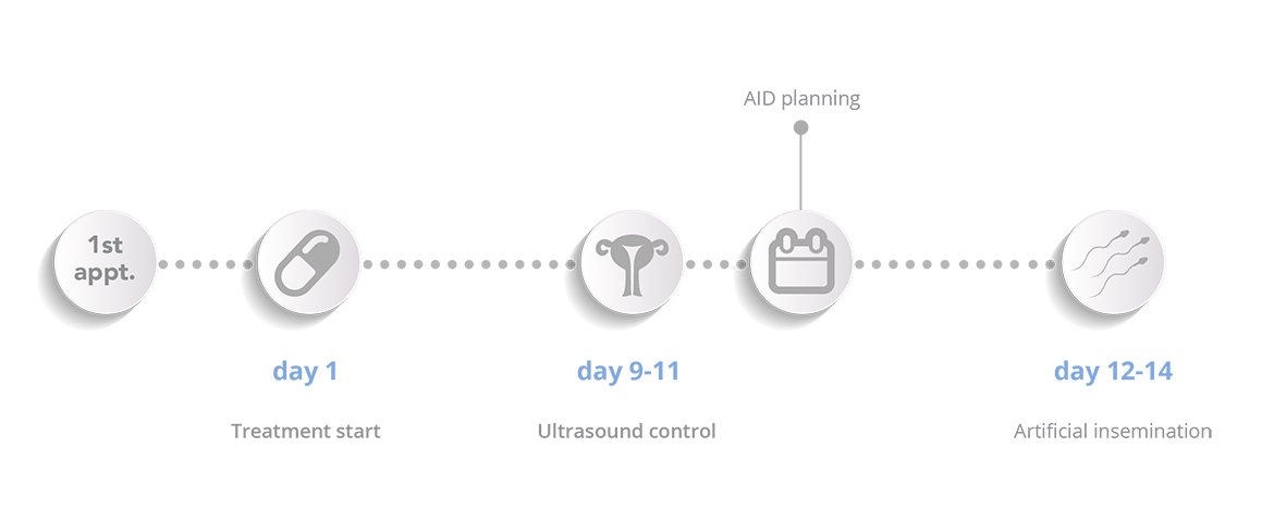 Artificial insemination by donor - Schema